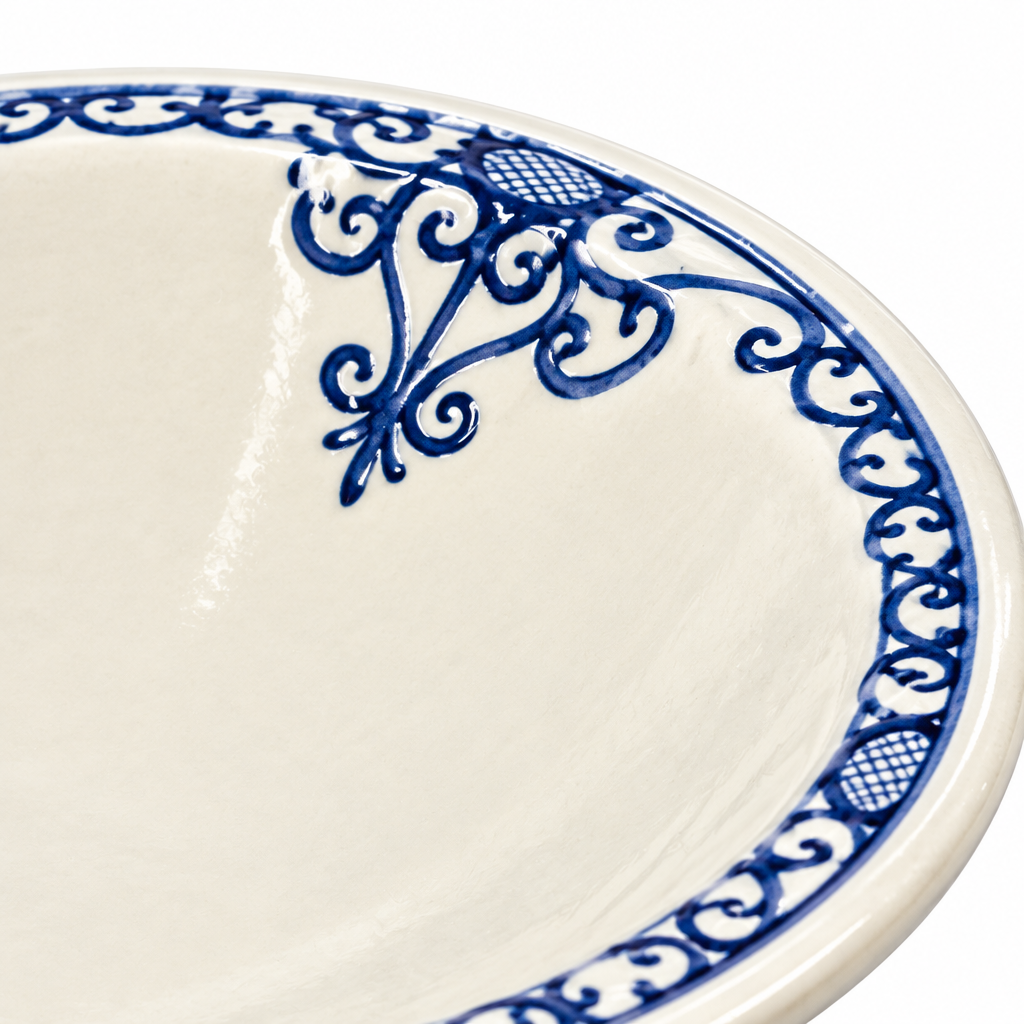 Slama Ceramic Salad Bowl Off-White - 33cm