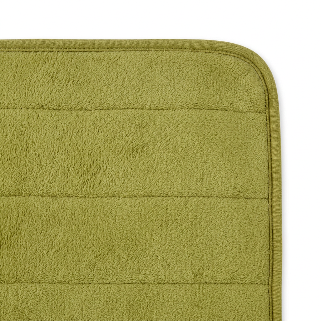 Fur Door Mat Olive Green - 80×140cm