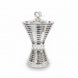 Happysmile Metal Incense Burner - 18 × 12cm - Gold / Silver