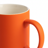 Ceramic Mug Orange & White - 300ml