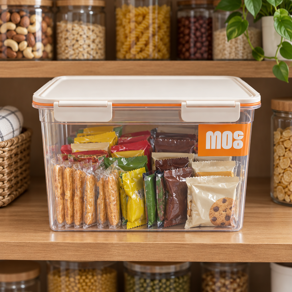 Plastic Airtight Storage Container with Locking Lid - 30×20cm