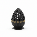 Radin Chalk Incense Burner - 12cm - Black / Brown / Silver