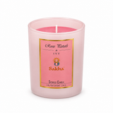 Sakha Rose Petals & Ivy Scented Candle in Glass Jar – 10×9cm