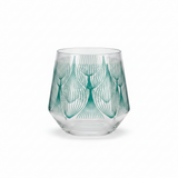 Teal Botanical Pattern Acrylic Tumbler - 400ml