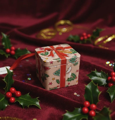 AKDC 8cm Pink Square Candy Box | Cute Mini Christmas Gift Holder for Holiday Treats