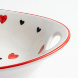 Ceramic Oval Bowl with Handles White - 23x15cm