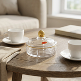 M.E.W Glass Sugar Pot with Lid - 12cm