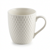 Textured Ceramic Mug White – 250ml