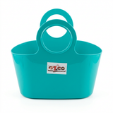 Azco Plastic Shopping Basket with Handles Turquoise – 30×15cm