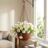 Artificial Plastic Hanging Flower Plant - 45cm