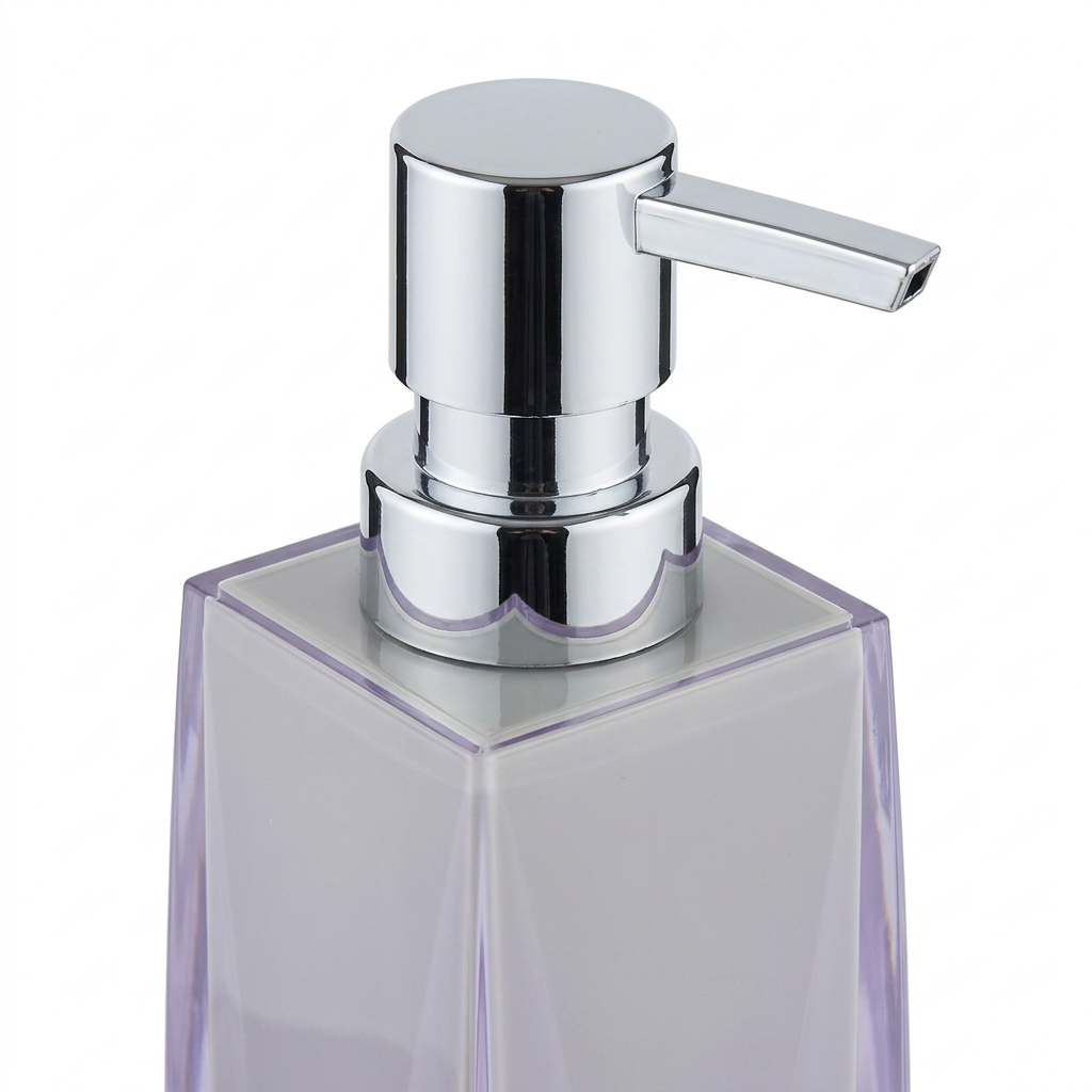 Acrylic Liquid Soap Dispenser Pale Grey - 400ml