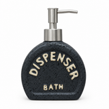 Speckled Ceramic Soap & Lotion Dispenser Black -  250ml