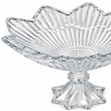 MEW Clear Glass Footed Fruit Bowl - 30×18cm