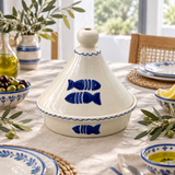 Slama Ceramic Tajine Off-White - 25x25cm