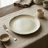 Ceramic Plate with Wavy Rim - 27cm