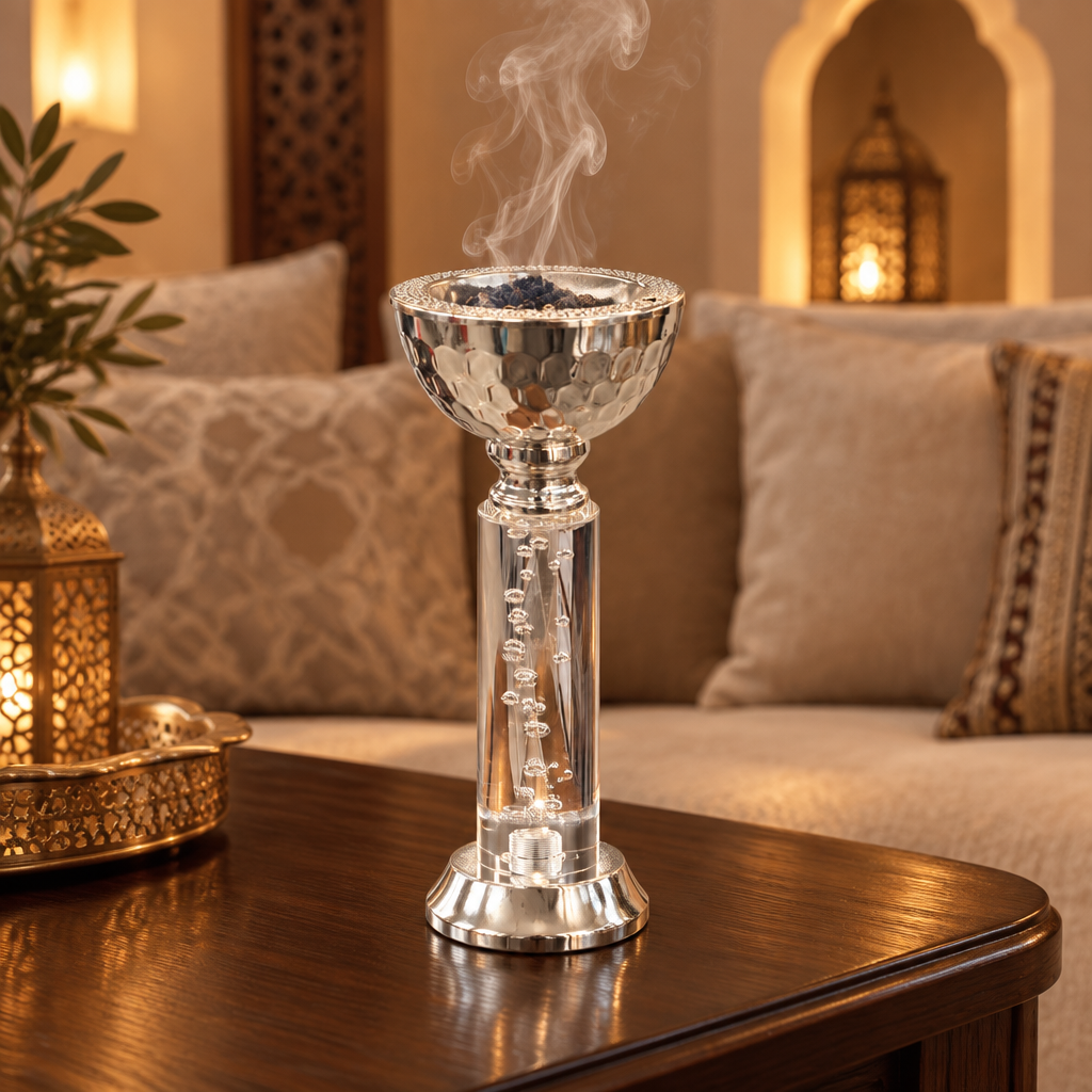Acrylic Footed Metal Incense Burner - 20×8cm