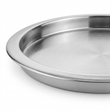 FNS Stainless Steel Round Bar Tray Silver - 35cm
