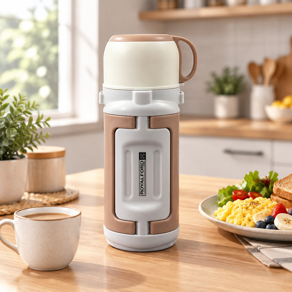 Royalford Stainless Steel Vacuum Flask - 1.2 Litres