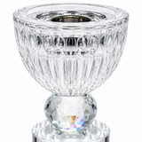 Clear Crystal Glass Incense Burner – 15×6 cm