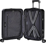 Eminent KK50B Alfred 20-Inch Hard Shell Cabin Luggage with Front-Loading Laptop Access, Dual-Side TSA Lock & USB Port – Brushed Black