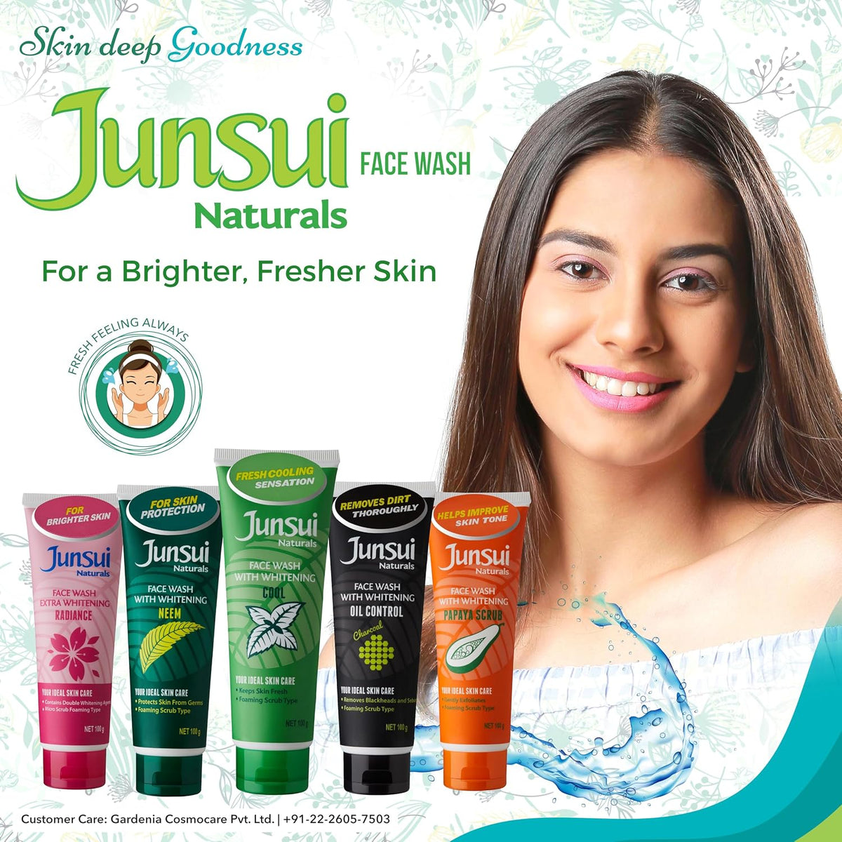 Junsui Naturals Face Wash Ice Cool 100g