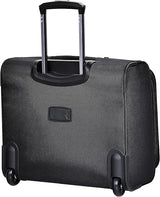 Eminent V135-17 Water-Repellent Multi-Compartment Unisex Pilot Case Trolley for Office & Business Travel – Black