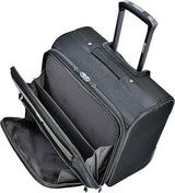 Eminent V135-17 Water-Repellent Multi-Compartment Unisex Pilot Case Trolley for Office & Business Travel – Black