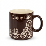 Royalford Ceramic Mug Dark Brown with Cream - 260ml