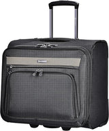 Eminent V135-17 Water-Repellent Multi-Compartment Unisex Pilot Case Trolley for Office & Business Travel – Black