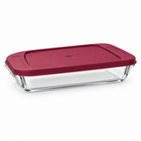 Beyti Rectangular Glass Baking Dish with Lid - 35×20cm