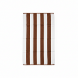 BTC Bath Towel Brown & White Striped - 70×140cm