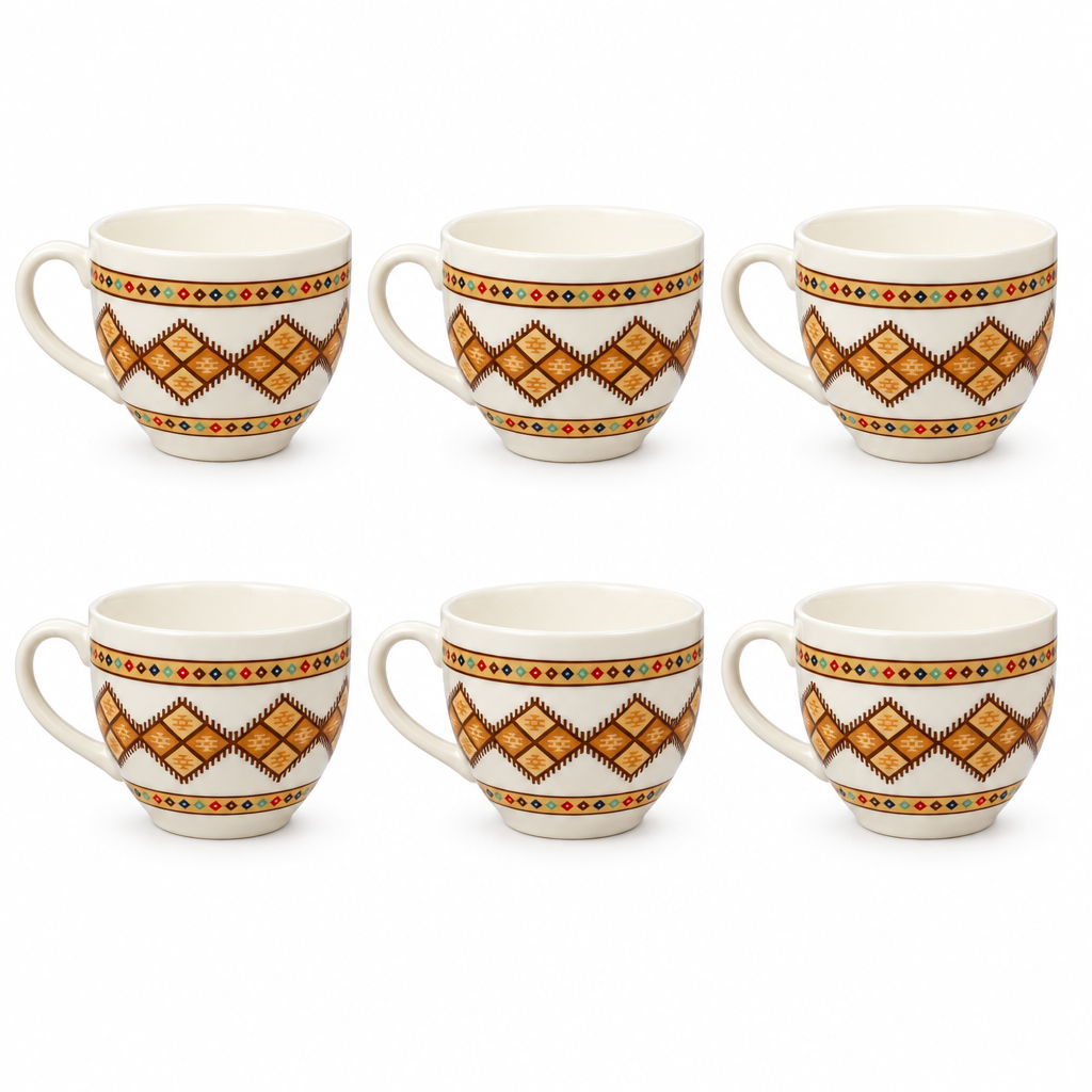 Hamid 6-Piece Tea Cup Set - 200ml
