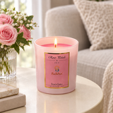 Sakha Rose Petals & Ivy Scented Candle in Glass Jar – 10×9cm
