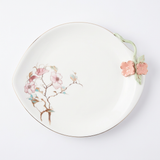 Angela 3-Piece Ceramic Serving Plate Set - 30×25cm