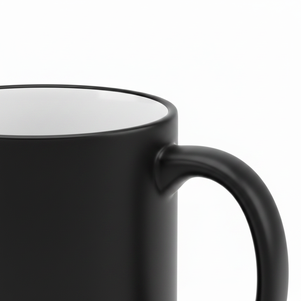 Black Ceramic Mug - 300ml