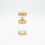 Glass Perfume Bottle Gold - 10cm