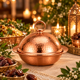 Yuniverse Copper-Finish Serving Dish with Lid - 14cm