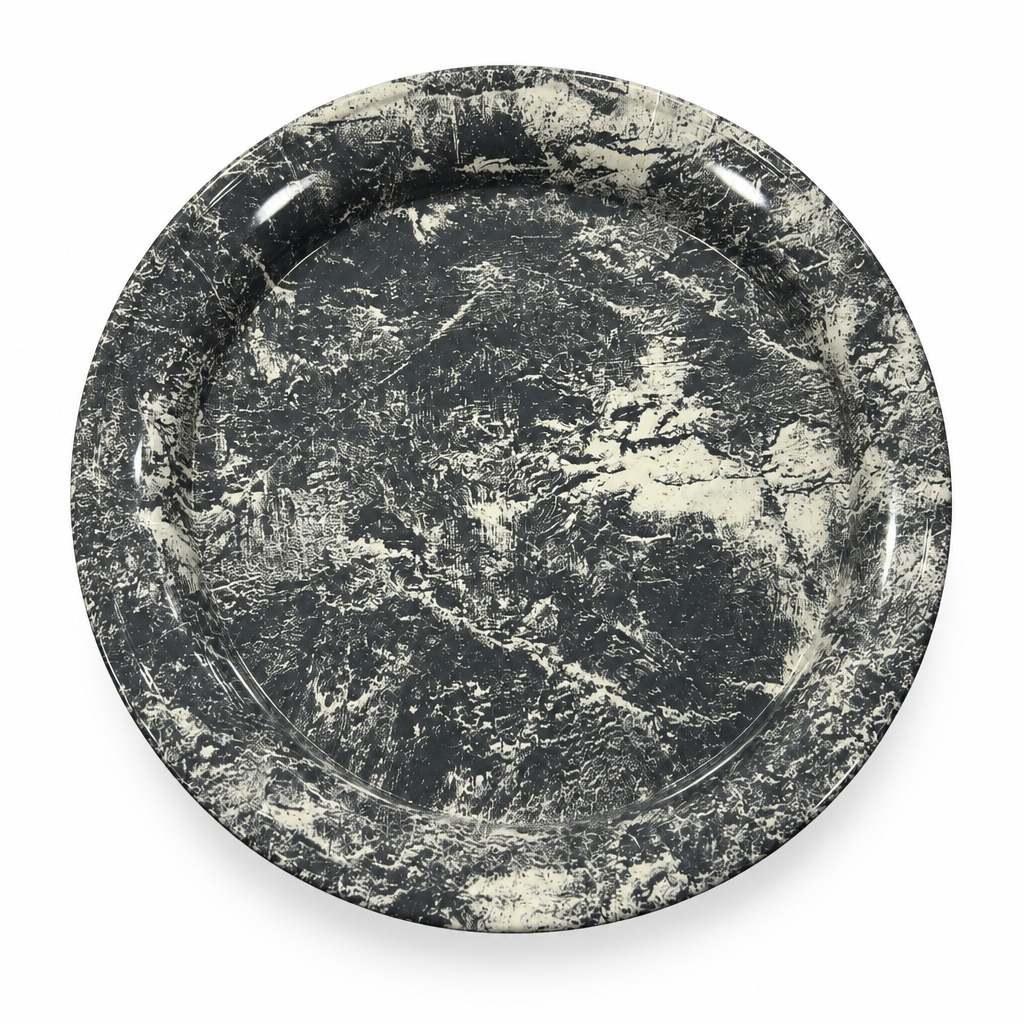 4ever Round Melamine Serving Tray - 35cm