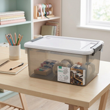 Sunty Plastic Storage Box with Lid - 37×27cm