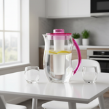 Arya Household Acrylic Water Jug with Tube Pink - 2.5 Litre