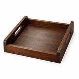 Luhpar Square Wooden Tray with Handles - 25cm