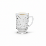 Faceted Glass Mug - 300ml