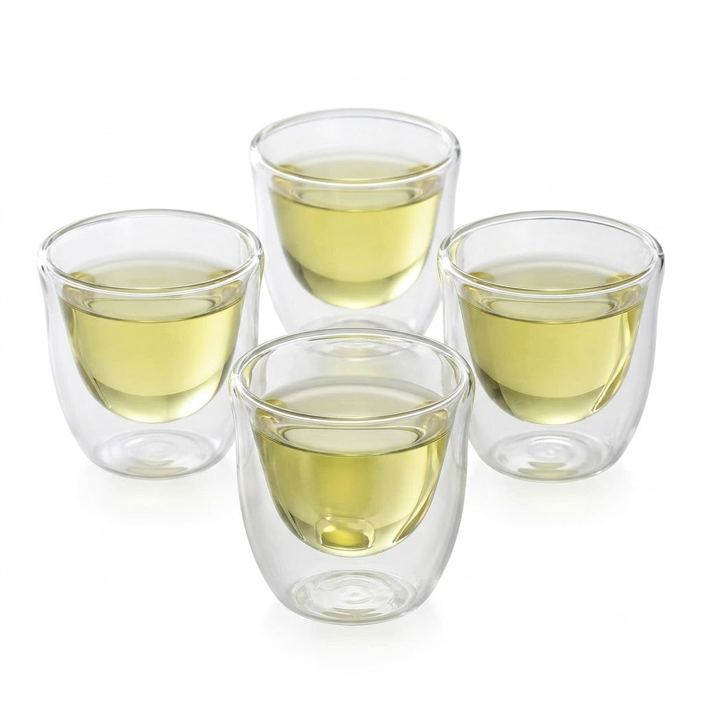 Neoflam Double Wall Cawa Cup Glass Set – 4 Pcs – 70ml