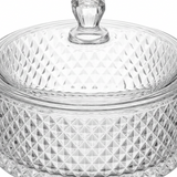 Hamid Glass Candy Pot with Lid - 18cm