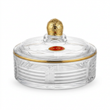 M.E.W Glass Sugar Pot with Lid - 12cm