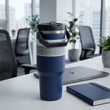 Stainless Steel Travel Bottle with Carry Handle - 900ml