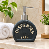 Speckled Ceramic Soap & Lotion Dispenser Black -  250ml