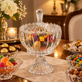 MEW Glass Footed Candy Bowl – 17x14cm