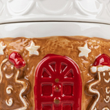 Ceramic Christmas Candy Jar with Lid - 11x10cm