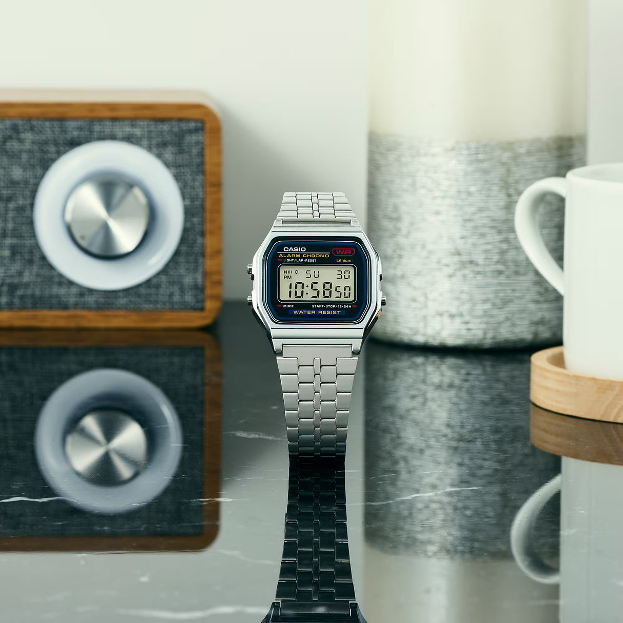 Casio A159WA-N1DF Men's Digital Silver Watch – Classic Bracelet